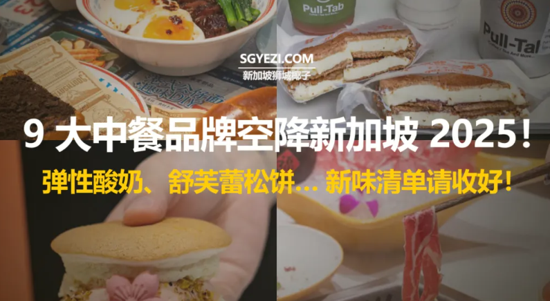 2025年新加坡9家著名中餐饮品牌开业