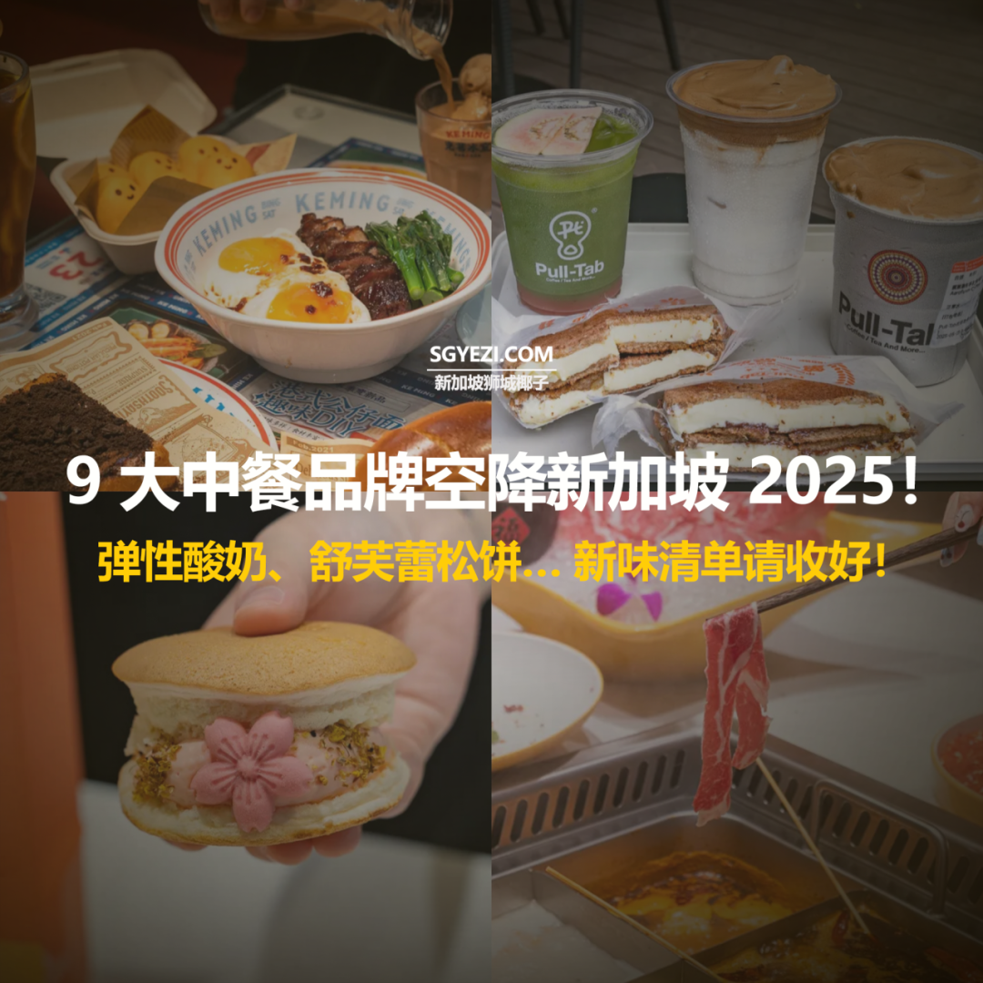 2025年新加坡9家著名中餐饮品牌开业