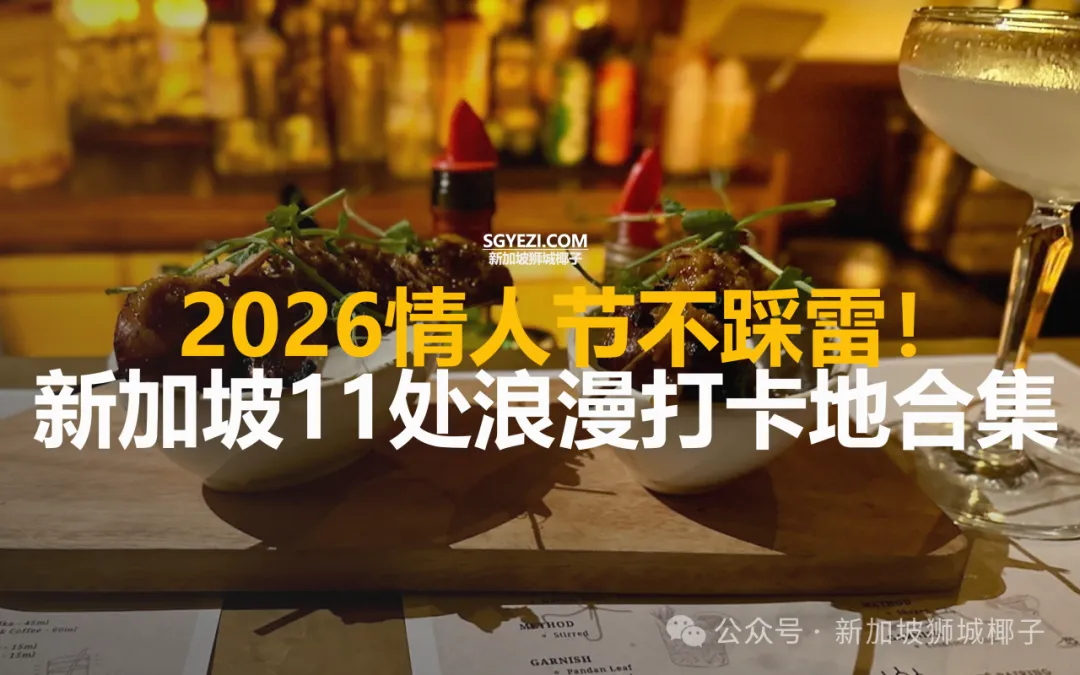 发朋友圈不翻车！2026情人节新加坡最值得去的11个地方~