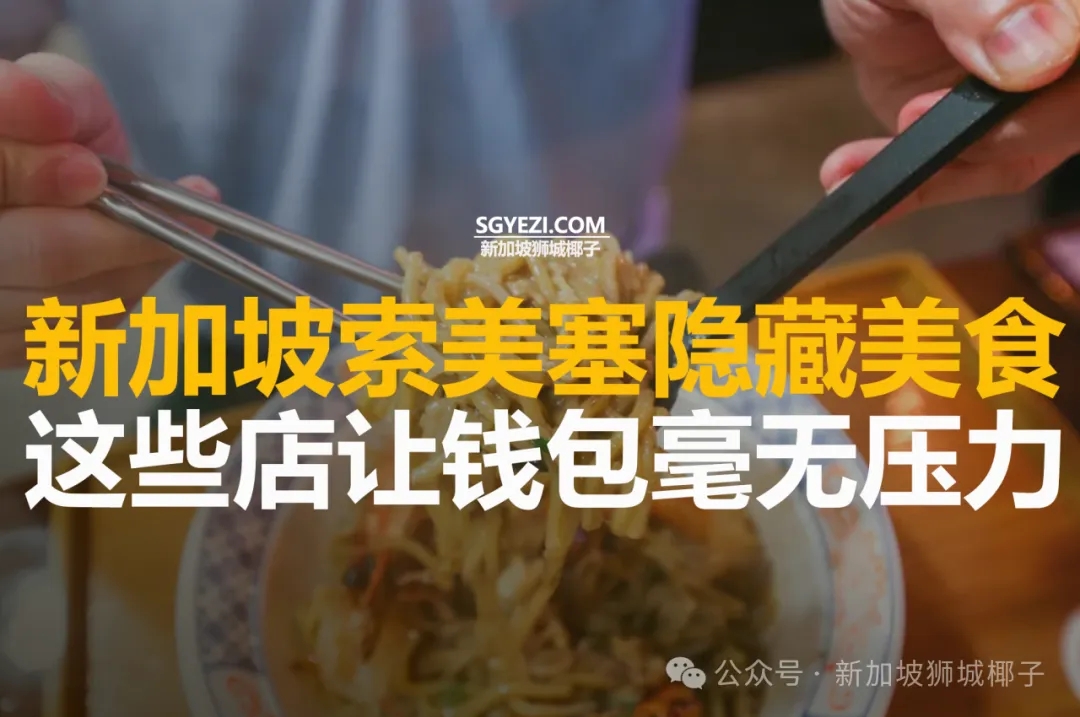 新加坡索美塞隐藏宝藏美食合集，20新吃到撑！