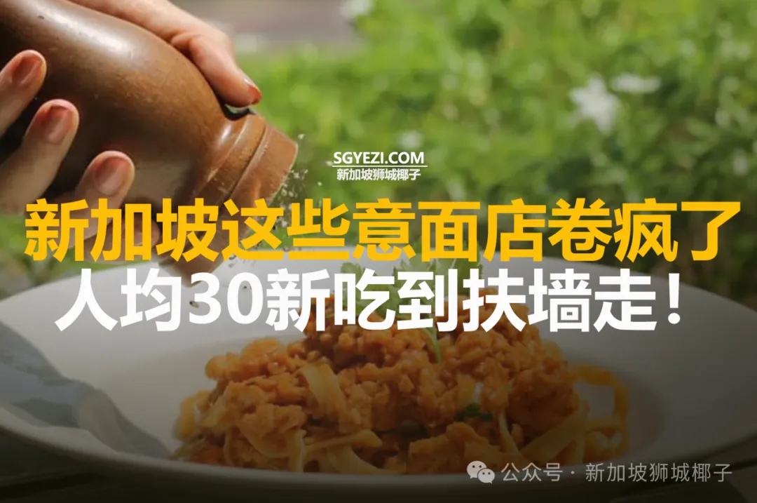 新加坡这些店卷疯了，人均30新吃到扶墙出！