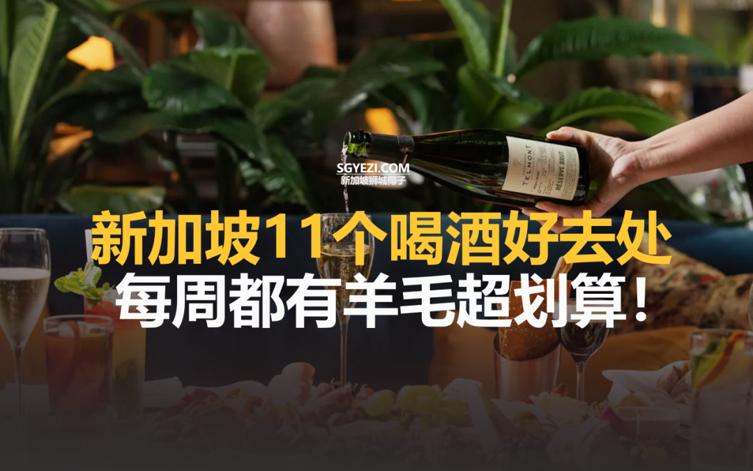 新加坡11个喝酒好去处，每周都有羊毛 畅饮买一送一超划算